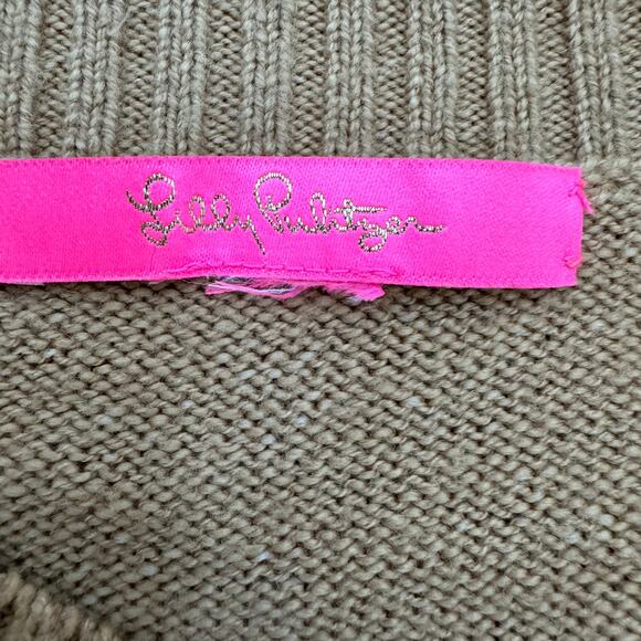 Lilly Pulitzer Esma Crewneck Pointelle Knit Pullover Sweater Medium - Picture 5 of 5